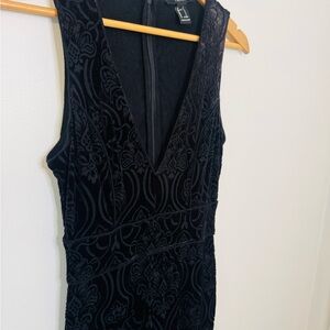 Forever 21 Women’s Velvet Sleeveless Jumpsuit